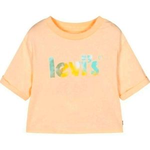 Levi's Pale Peach Boxy Crop Top T-shirt Girls Size L. NWT